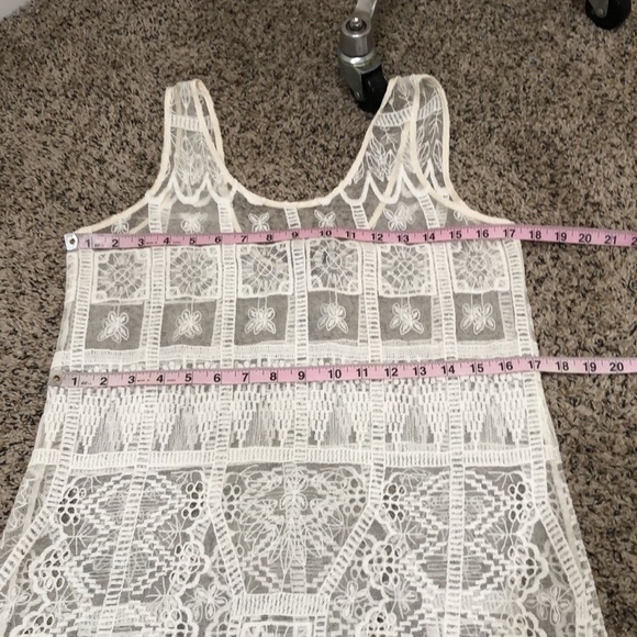 Miguelina Maxi Slip Dress Size Medium Ivory - Picture 7 of 10